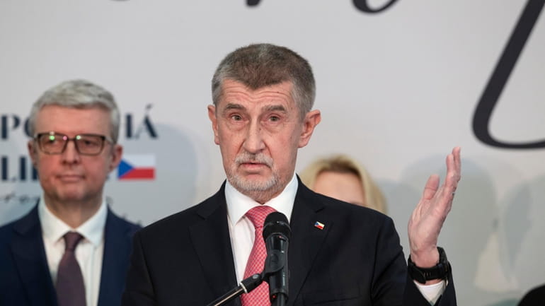 Presidential candidate and former Czech Republic's Prime Minister Andrej Babis,...