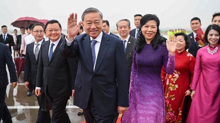 In this photo released by Xinhua News Agency, Vietnamese President...