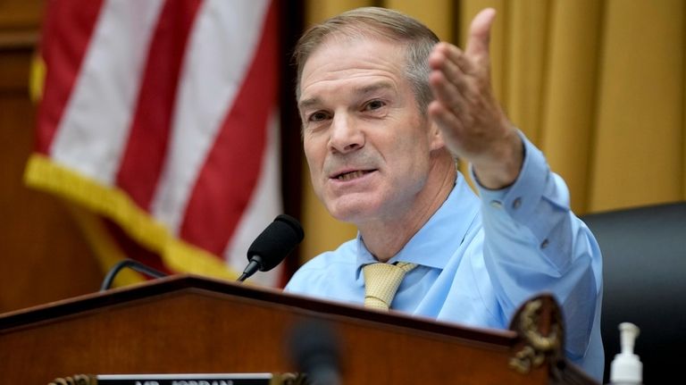 Rep. Jim Jordan, R-Ohio, speaks during a House Judiciary subcommittee...