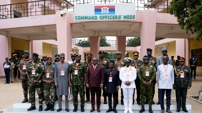 The defense chiefs from the Economic Community of West African...