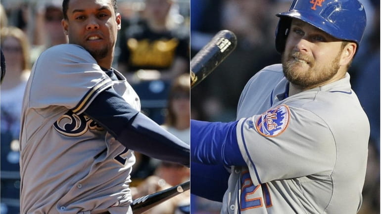 Carlos Gomez, left, and Lucas Duda will face off for...