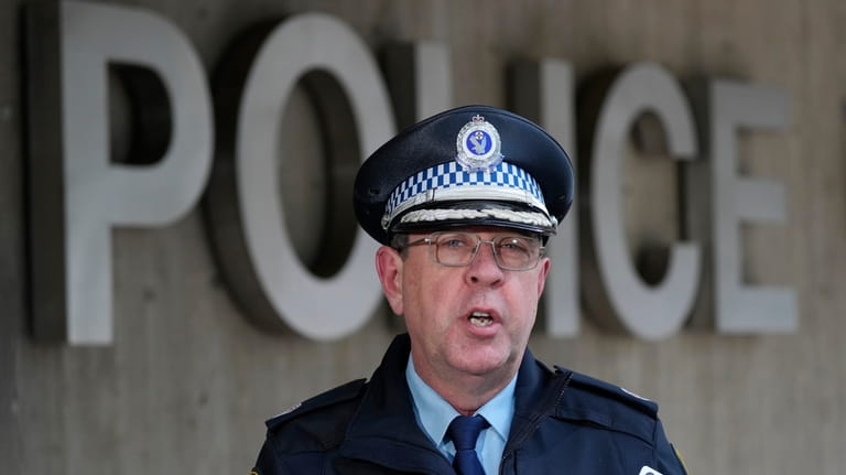 New South Wales Police Acting Assistant Commissioner Mark Walton addresses...