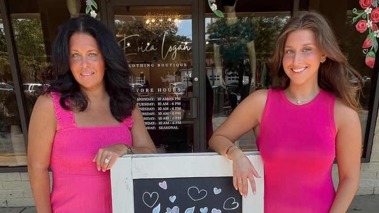 Tracy and Sidney Mankowski, the mother-daughter owners women's clothing boutique Erica...