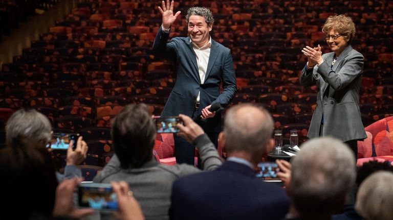 Gustavo Dudamel is introduced as the New York Philharmonic's 27th...