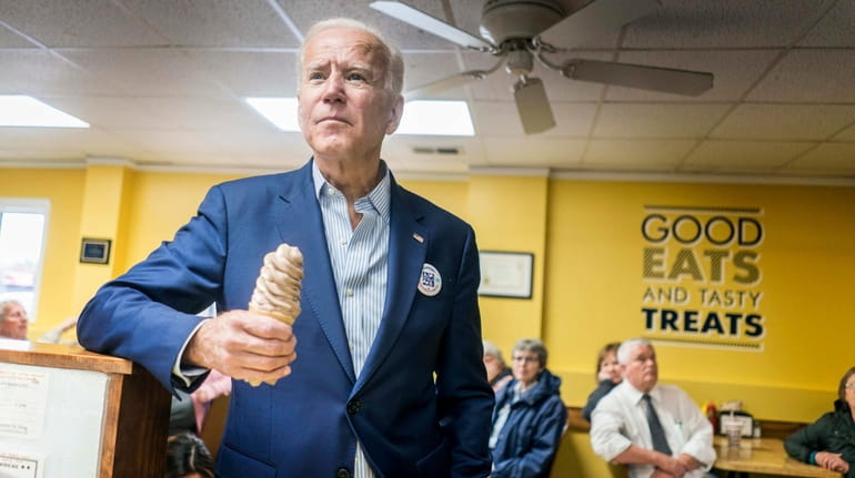 Biden stops in at The Cone Shoppe for an ice...