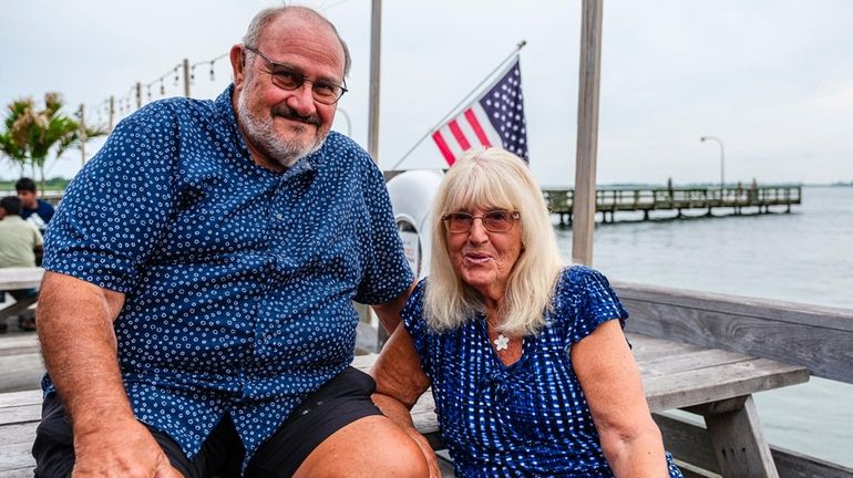 Phil Jimenez and his wife, Carolyn, at Jones Beach.