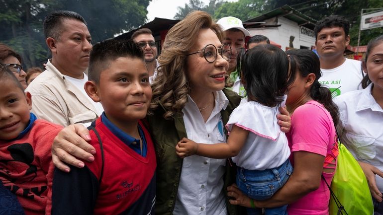 Former first lady Sandra Torres, National Unity of Hope presidential...