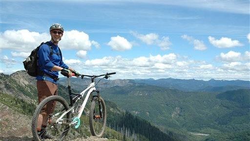 Paul Karr of Bend, Ore., takes in the view at...