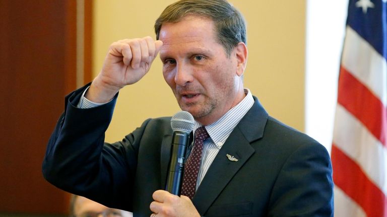 Utah Republican Rep. Chris Stewart speaks before the House Republican...