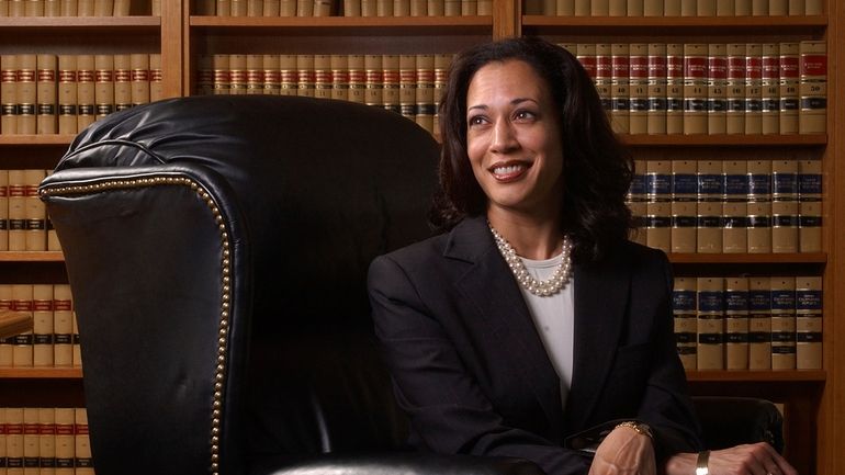 San Francisco District Attorney Kamala Harris poses for a portrait...