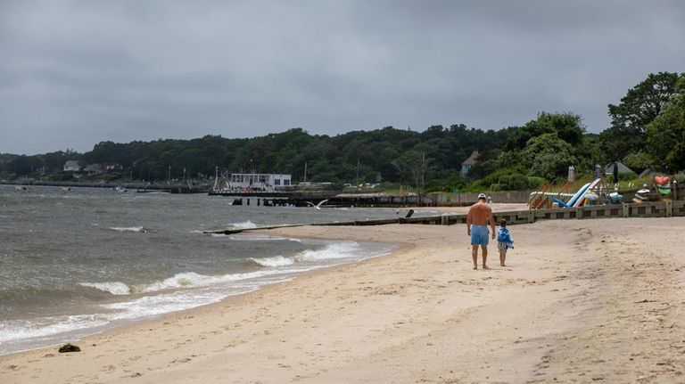 Veterans Beach in Mattituck overlooks Great Peconic Bay.