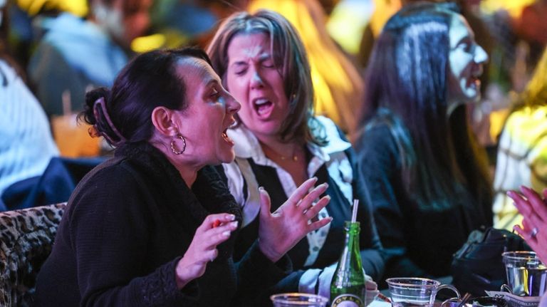 Judy Corey, left, and Darleen Pellettiere, of New Hyde Park,...