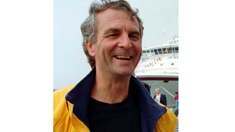 Commander Paul-Henri Nargeolet laughs at Black Falcon Pier in Boston...