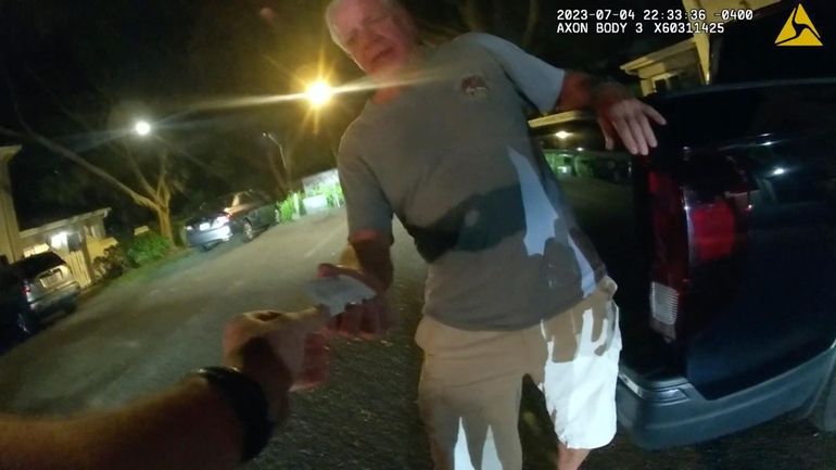 In this image from video provided by the Tampa Police...