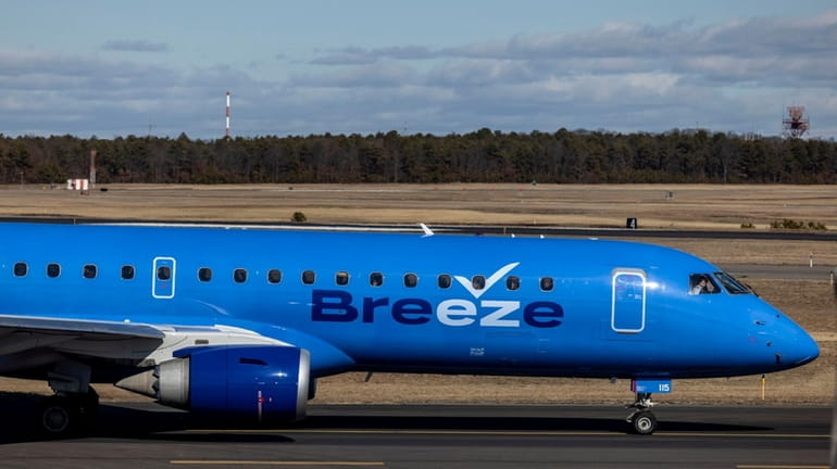 Breeze Airways will start offering nonstop flights to Fort Myers,...