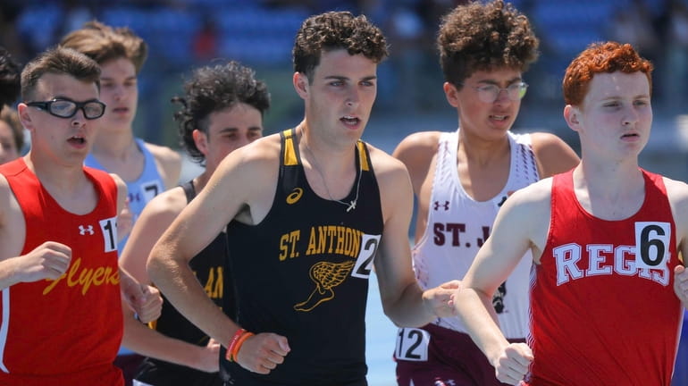 St Anthony's Jack Morelli competes in the state CHSAA Intersectional...