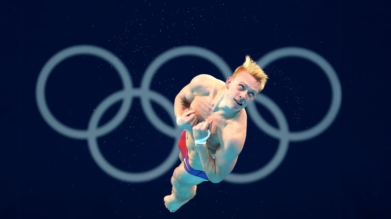 Andrew Capobianco during the men's 3m Springboard preliminary round at...