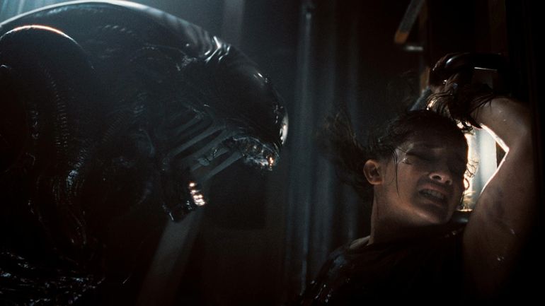 A Xenomorph has Cailee Spaeny fearing for her life in "Alien:...