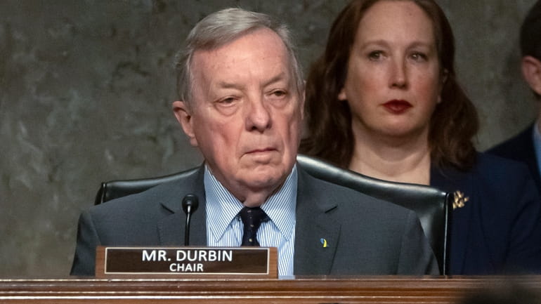 Chairman Sen. Dick Durbin, D-Ill., presides over a hearing on...