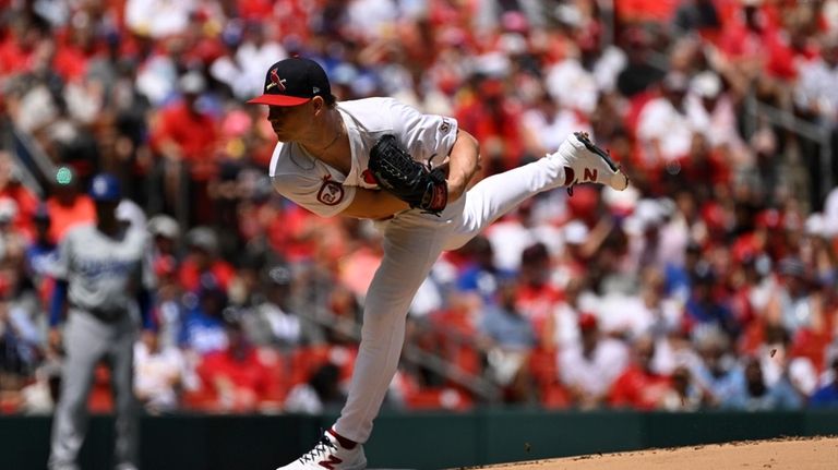 St. Louis Cardinals starting pitcher Sonny Gray throws against the...