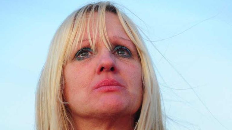 Mari Gilbert, mother of Shannan Gilbert, during a candle light...