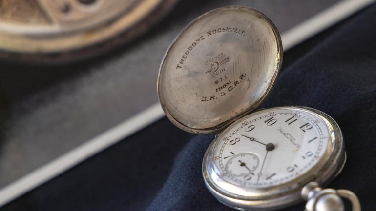 Pictured is a silver pocket watch that belonged to U.S....