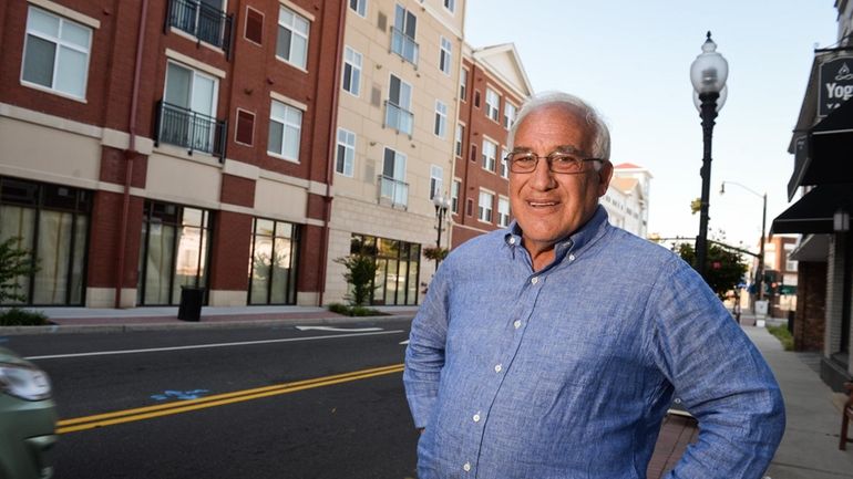 Patchogue Mayor Paul Pontieri Jr. at the "New Village" development in...