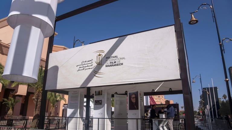 A view of the venue where the Marrakech International Film...