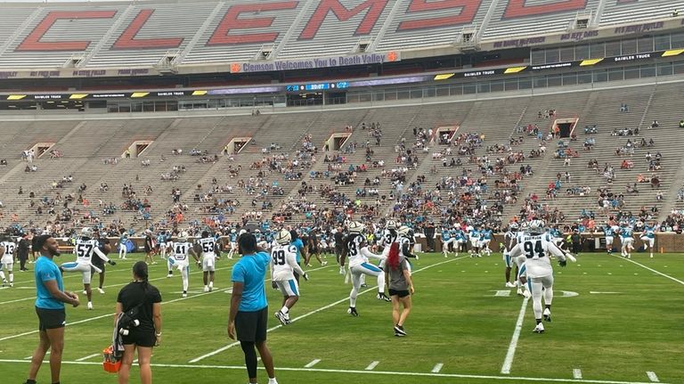 The Carolina Panthers return to Clemson University's Memorial Stadium for...