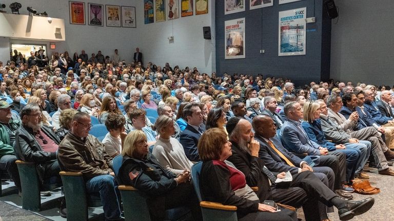 A Suffolk County rally in support of Israel at the...