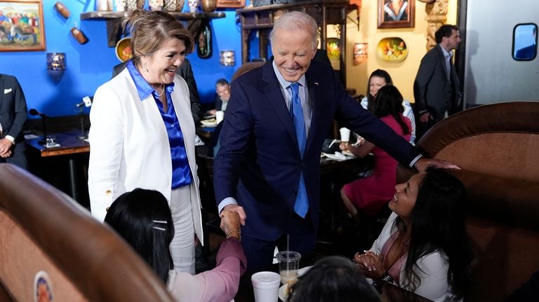 President Joe Biden and Maritza Rodriguez, Biden for President Latina...