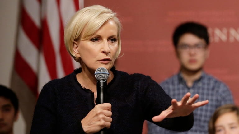 MSNBC television anchor Mika Brzezinski, co-host of the show "Morning...