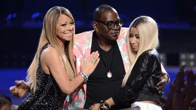 From left, "American Idol" judges Mariah Carey, Randy Jackson and...