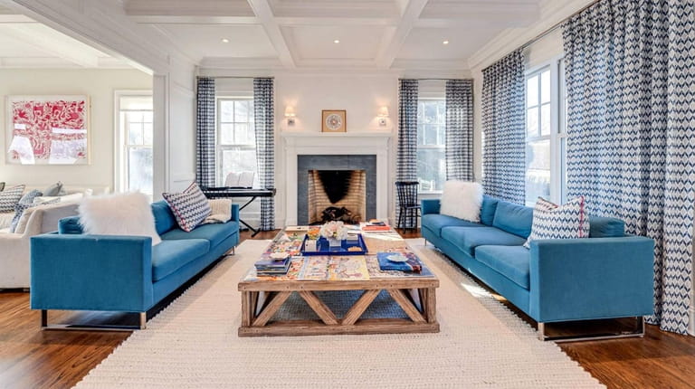 This renovated four-bedroom, 4½-bath farmhouse in Bridgehampton is available to rent...