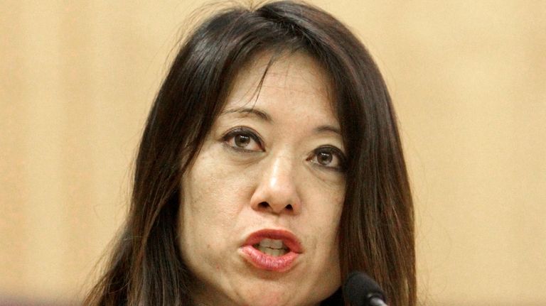 Then-Assemblywoman Fiona Ma, D-San Francisco, speaks at a hearing at...