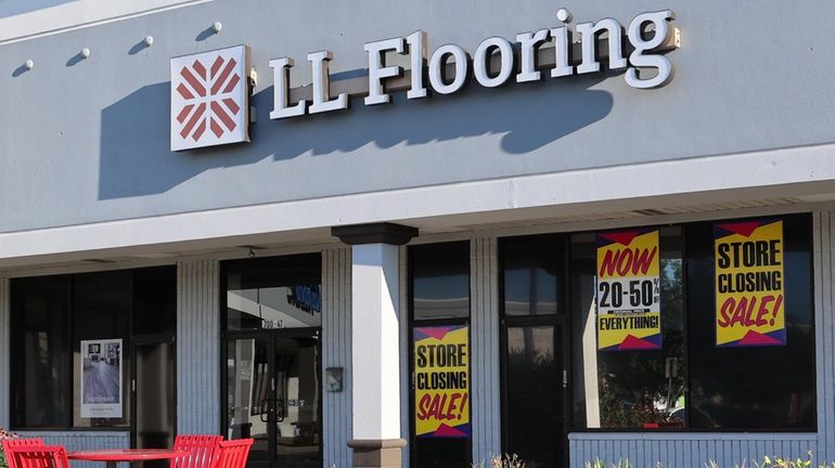 The LL Flooring store in Medford, seen here on Tuesday,...