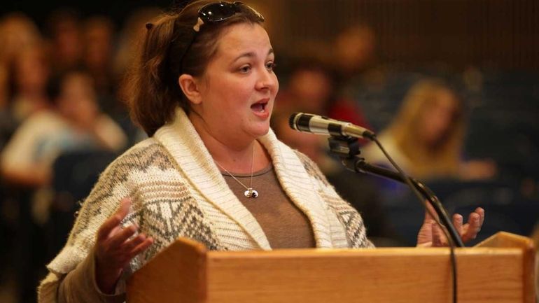 Amy Dowdell urged other parents and teachers to have positive...