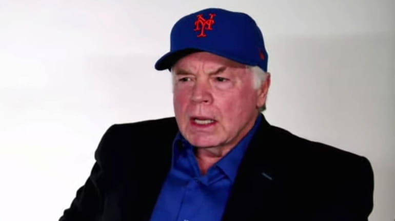 New Mets manager Buck Showalter during his introductory video conference...