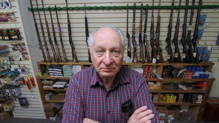 Burt Benowitz, owner of Benson’s Gun Shop in Coram, says...