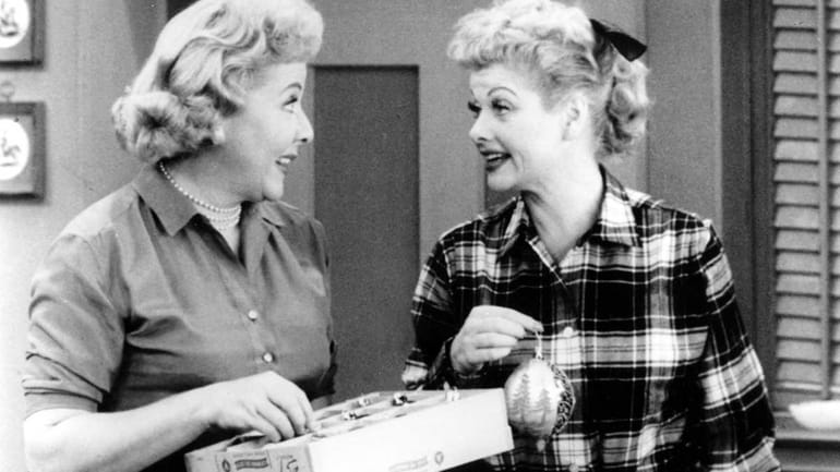 Vivian Vance  and Lucille Ball, in "I Love Lucy."