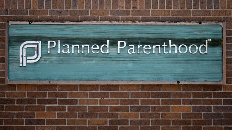 A PlannedParenthood sign is displayed outside the clinic, July 18,...