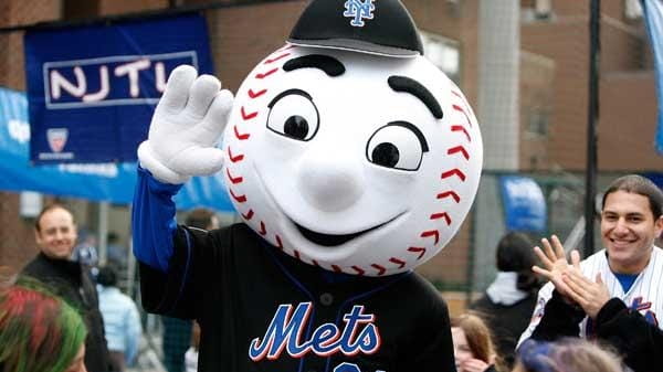 New York Mets mascot "Mr. Met." (Getty)