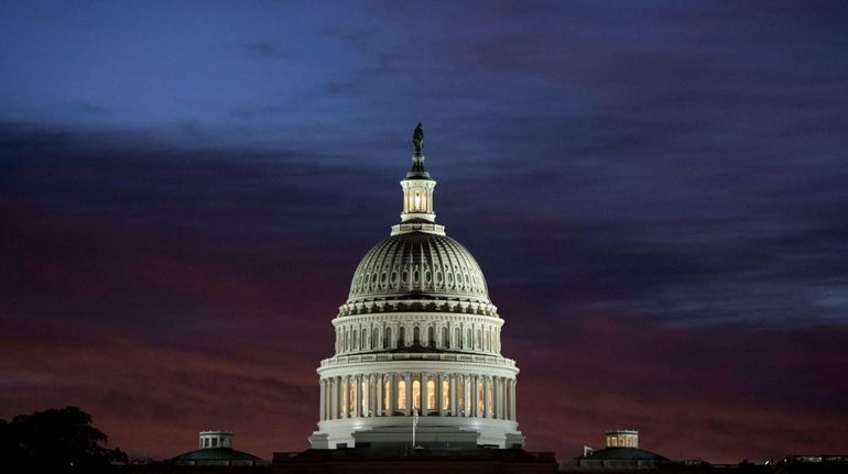 U.S. Capitol dome at sunrise over Washington, D.C., on Sept....