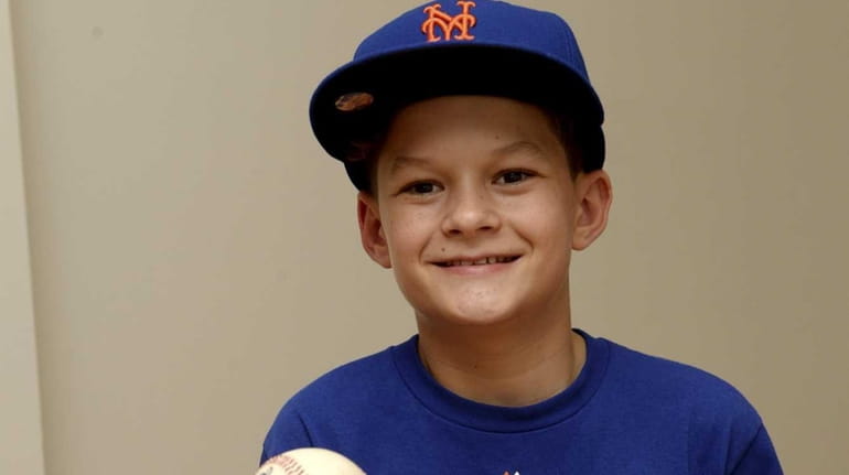 Will Smith, 11, will get his Daniel Murphy autographed baseball...