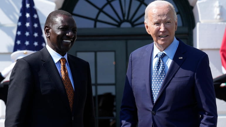 President Joe Biden welcomes Kenya's President William Ruto to the...