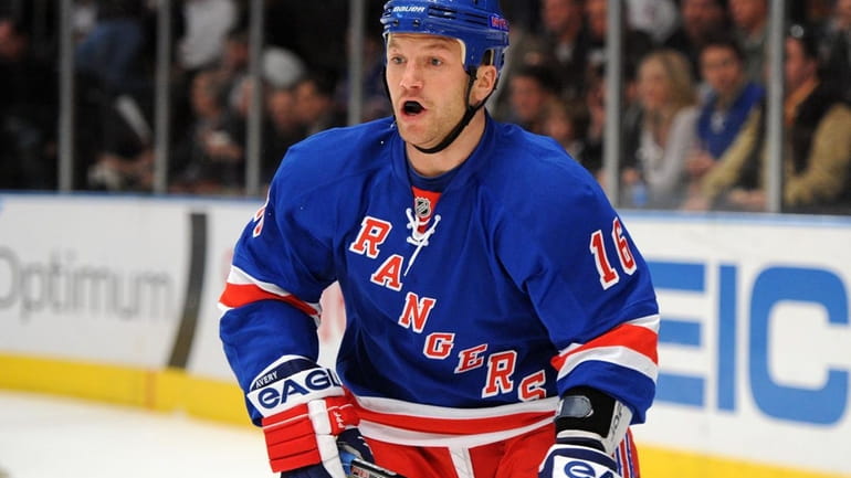 Rangers winger Sean Avery during a game against the St....