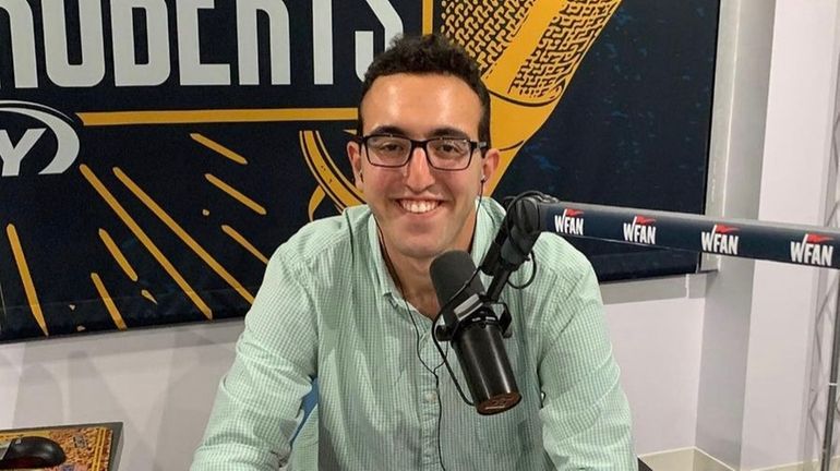 Emmanuel Berbari during his first show on WFAN Radio. Now,...