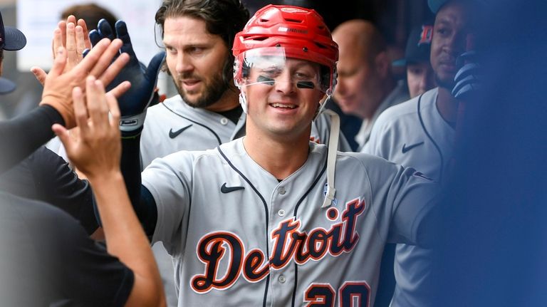 Cabrera singles, Torkelson and Carpenter homer as Tigers beat