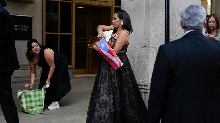 People arrive for the James Beard Awards Monday, June 10,...