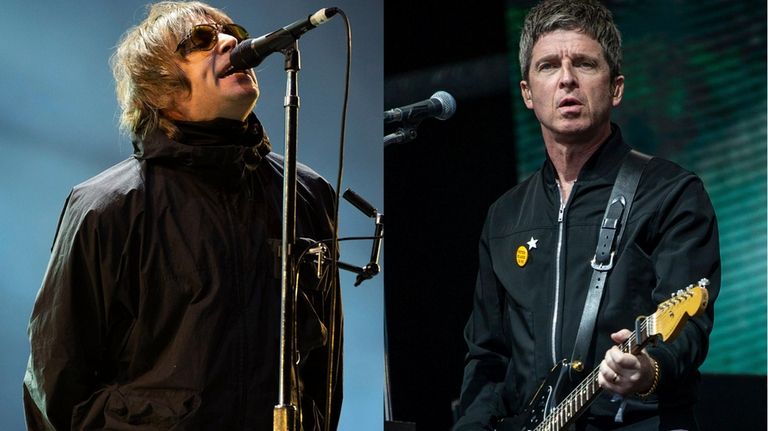 Liam Gallagher performs at the Reading Music Festival, England on...